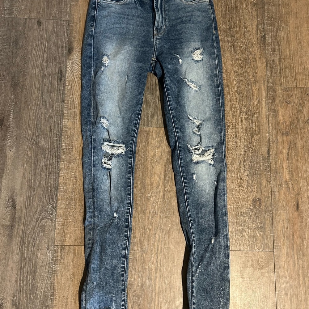 Flying Monkey Ripped Indigo Skinny Jeans